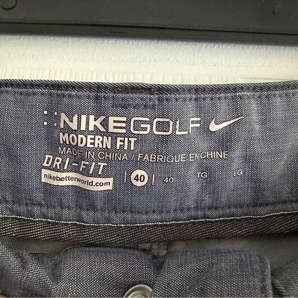 Size 40 Nike Modern Fit Golf Shorts Dri-fit Cross Polka Dots - Picture 4 of 4